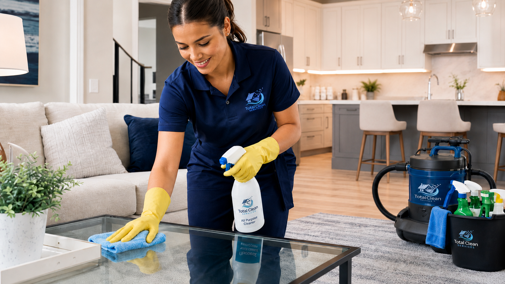 Total Clean professional cleaning team