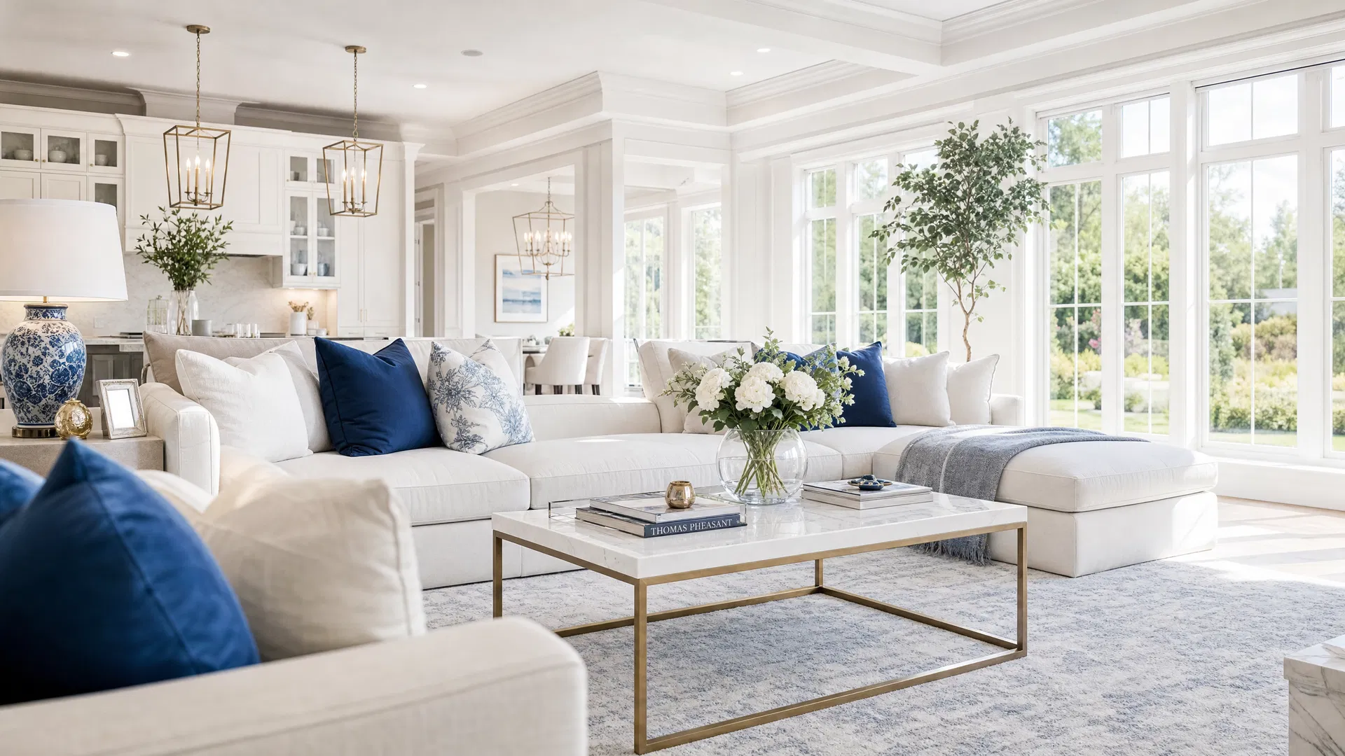 Bright professionally cleaned South Shore living room